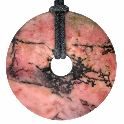 Donut rodonite pendente - rodonite,