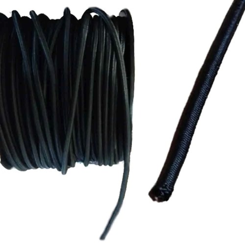 Corda elastica nera - 10mm, 40m