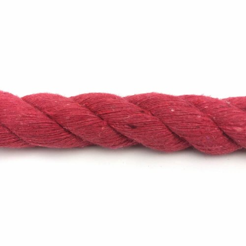 Corda cotone rosso - cotone, naturale
